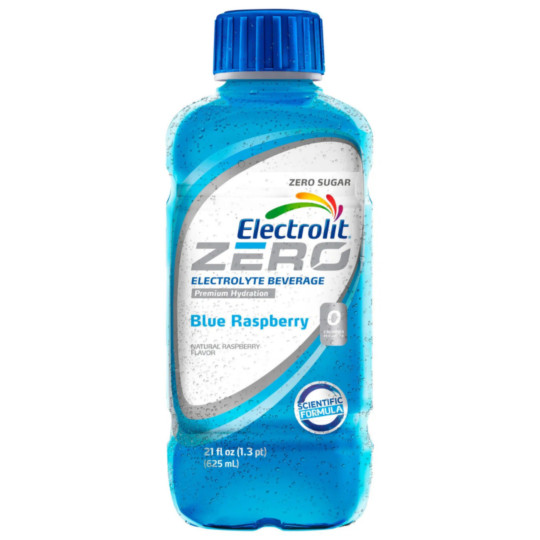 Electrolit Zero Blue Raspberry 21oz sin azúcar