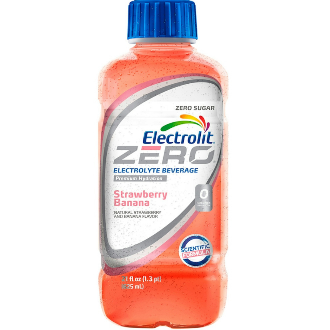 Electrolit Zero Strawberry Banana 21oz sin azúcar