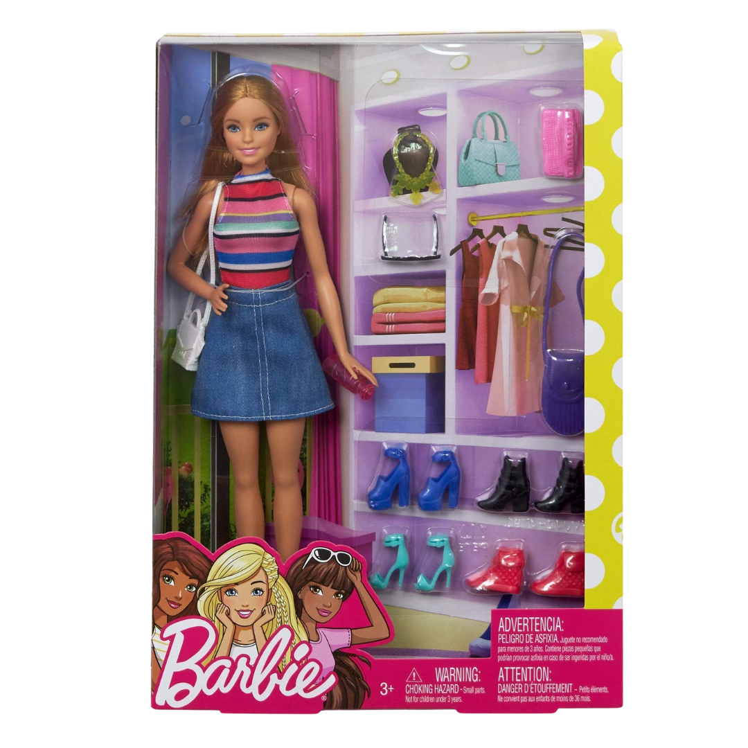 Muñeca Barbie con accesorios y ropa adicional Mattel