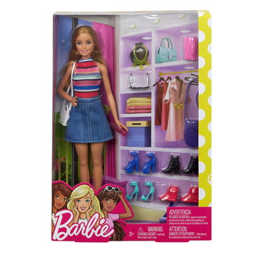 Muñeca Barbie con accesorios y ropa adicional Mattel