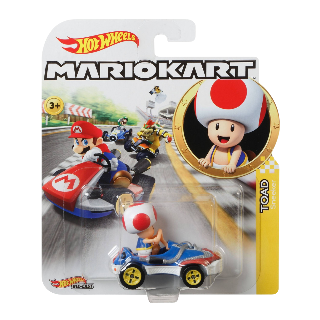 Hot Wheels Mario Kart Toad Sneeker coche juguete nintendo