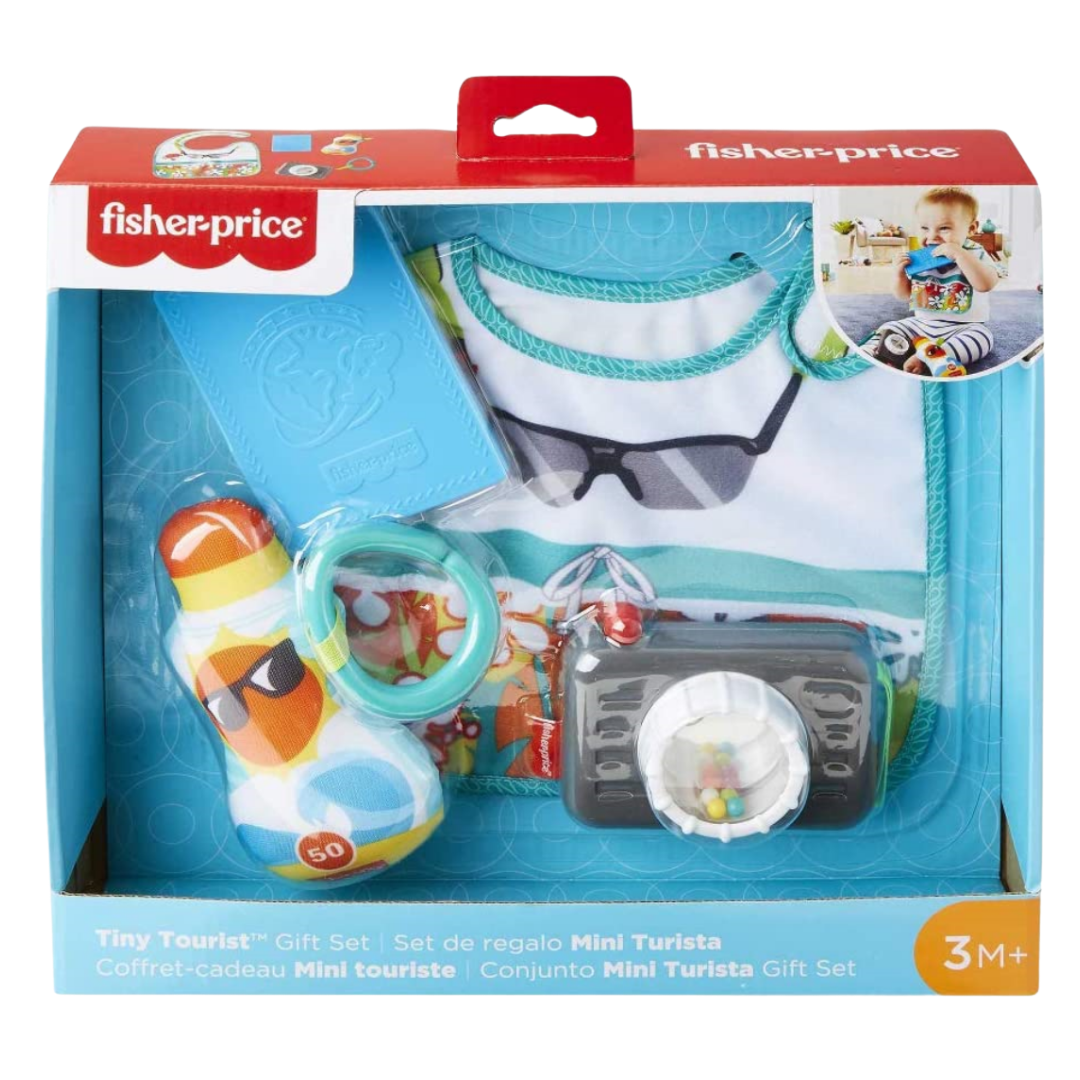 Fisher-Price Tiny Tourist Gift Set juguetes bebe viaje camara babero