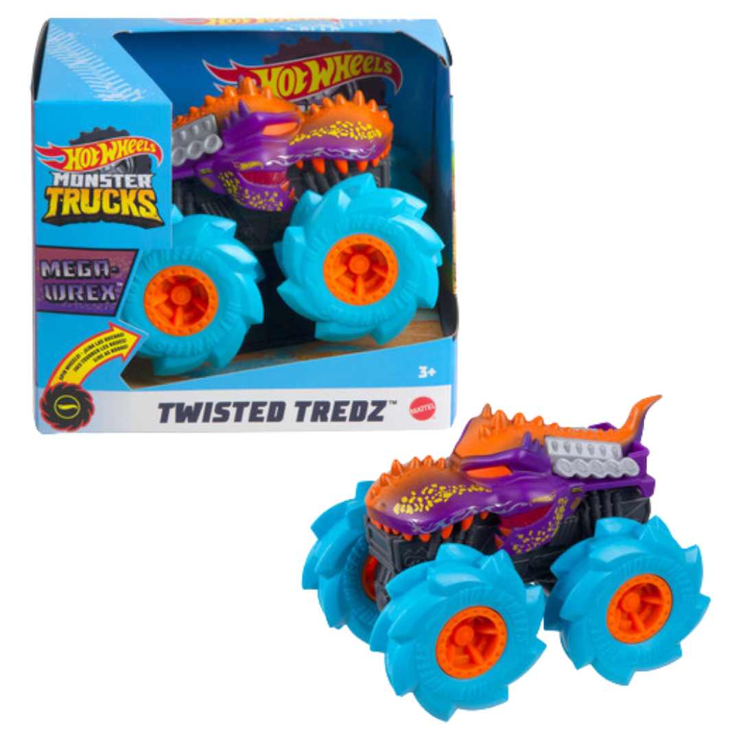 Hot Wheels Monster Trucks Race Ace camión juguete coche aplastable