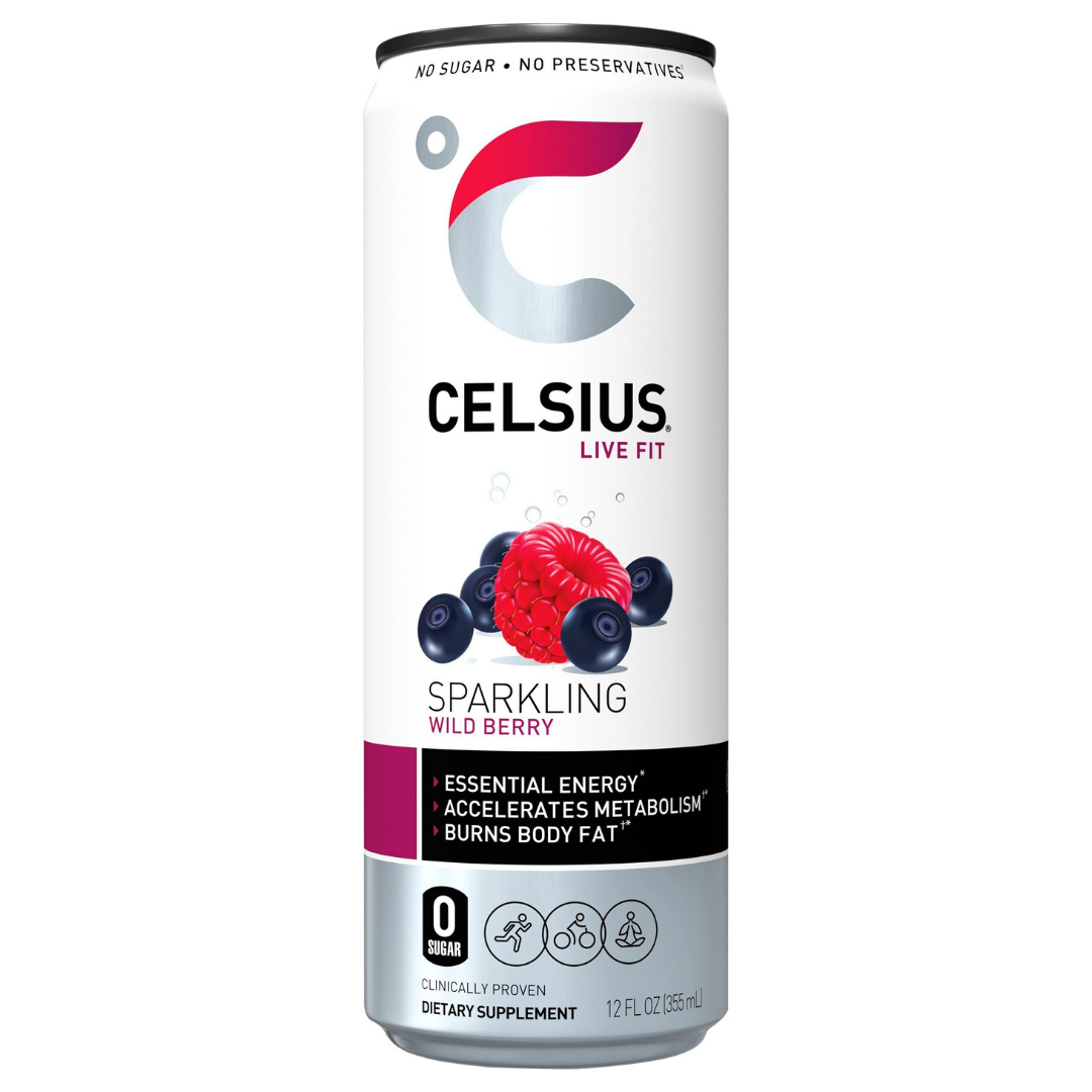 Celsius bebida funcional Wild Berry 12 oz