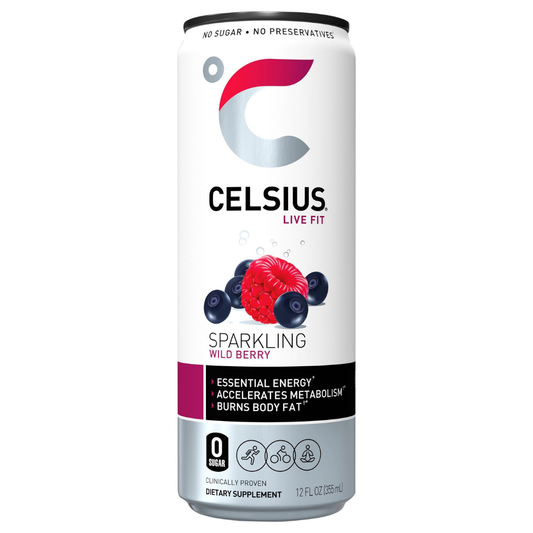 Celsius bebida funcional Wild Berry 12 oz