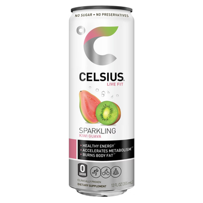 Celsius Kiwi Guava Sparkling Fitness Drink (12 oz)