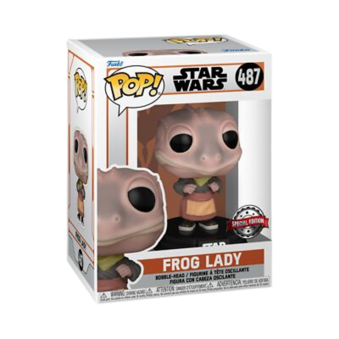Funko Pop Star Wars Frog Lady figura vinilo especial mandalorian