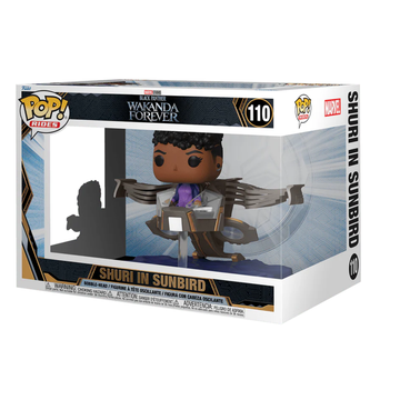 Funko Pop Rides Shuri in Sunbird figura vehículo nave wakanda forever