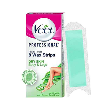 Tiras de cera Veet piel seca 8 ct

