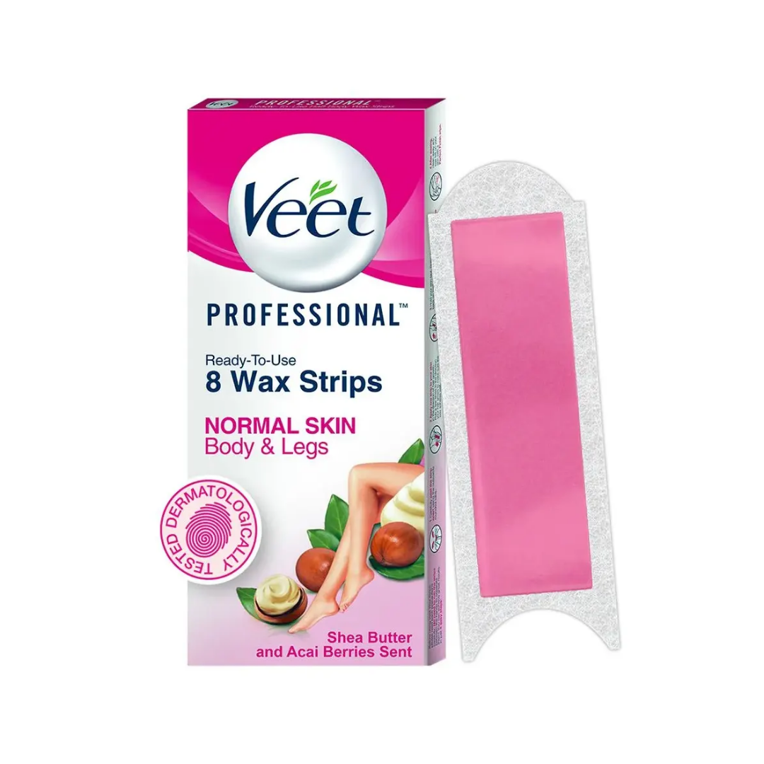 Tiras de cera Veet piel normal 8 ct