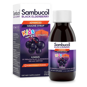 Sambucol Black Elderberry Kids Syrup sistema inmune infantil 4oz
