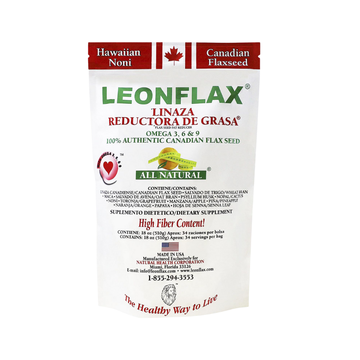 Leonflax Golden Flaxseed Linaza 18oz, fibra y omega-3 natural