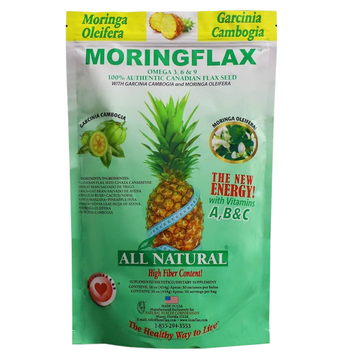 Moringaflax superfood blend linaza y moringa 16oz, energía y fibra