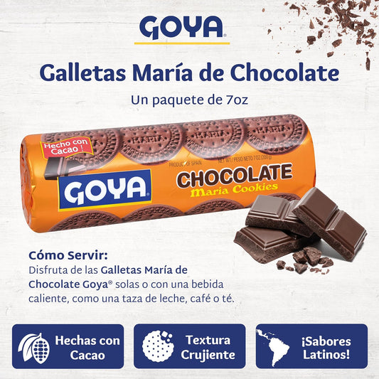 Galletas María de Chocolate | GOYA | 7 oz