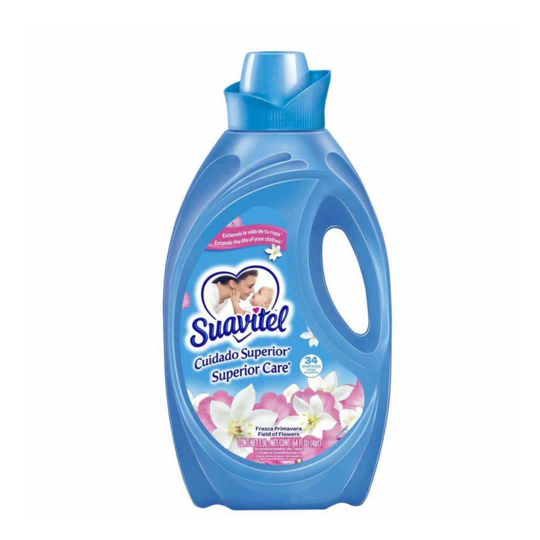 Suavizante Suavitel Field of Flowers fragancia fresca primavera 64oz.