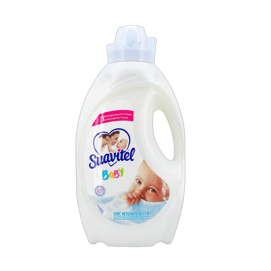 Suavizante hipoalergénico Suavitel Baby para ropa de bebés botella 64oz.