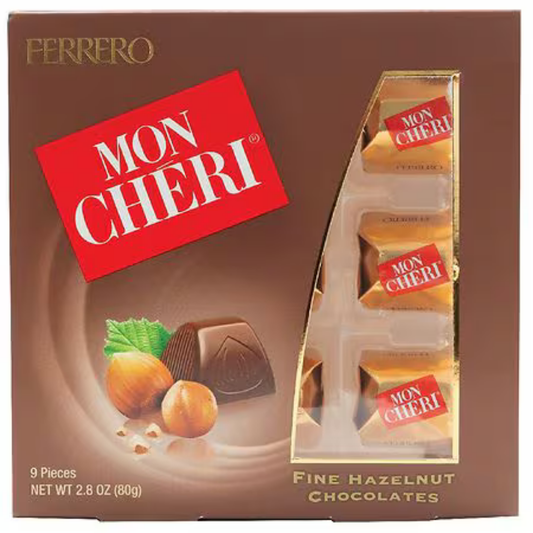 Mon Cheri T9 caja bombones cereza licor 9 unidades