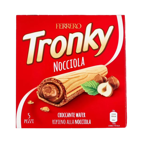 Ferrero Tronky Hazelnut Filled Crunchy Wafer Family Pack (5 count)