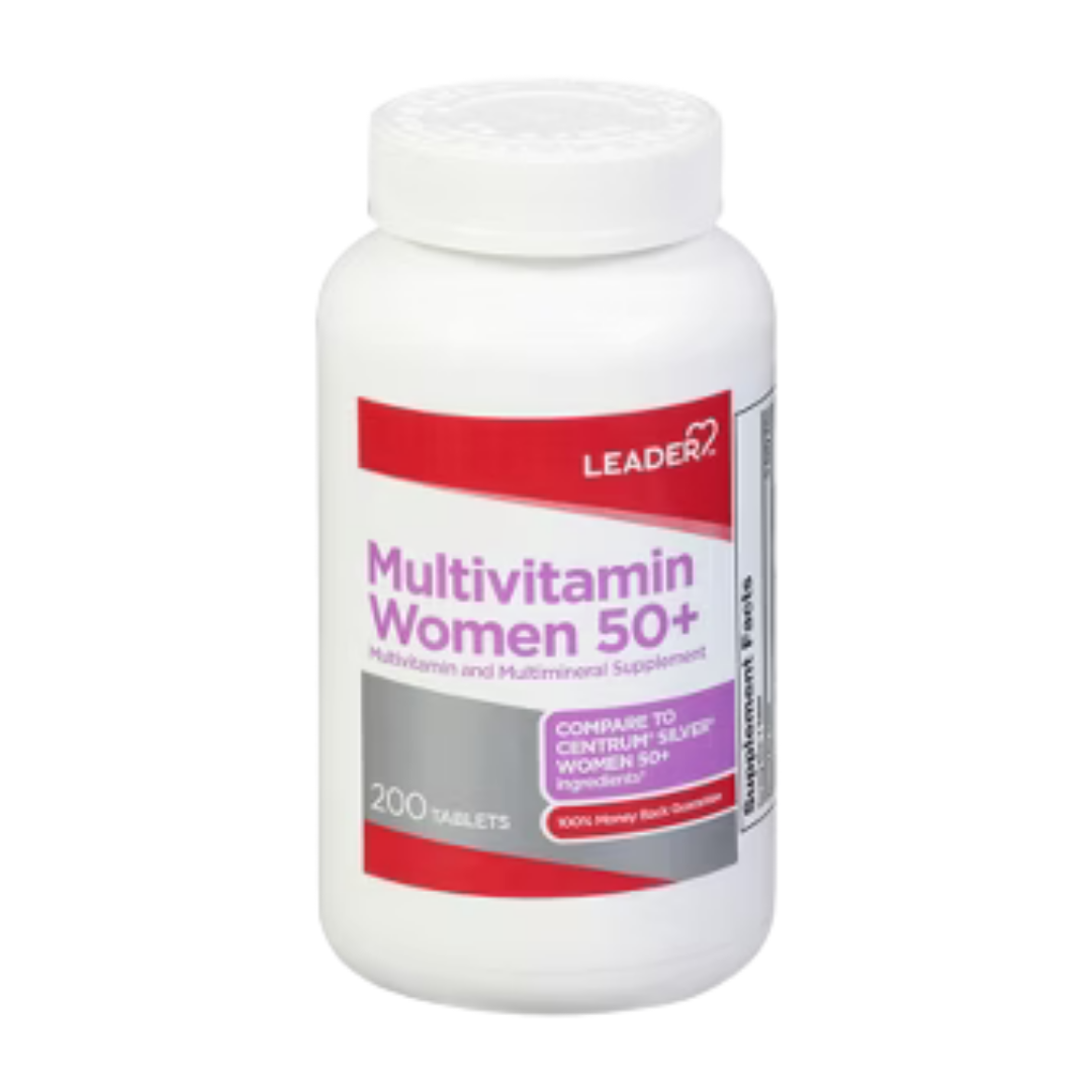 Leader Multivitaminas Mujer 50+ vitaminas y minerales para mujeres mayores