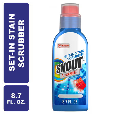 Shout Advanced – Quitamanchas en gel con cepillo, 8.7 oz