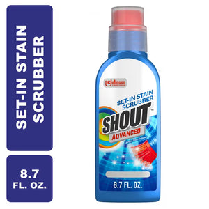 Shout Advanced – Quitamanchas en gel con cepillo, 8.7 oz