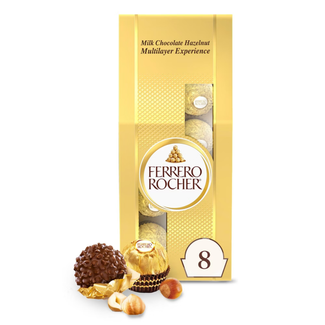 Ferrero Rocher Stand Up Bag bolsa bombones avellana 8 unidades