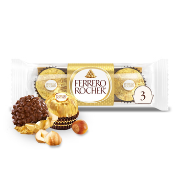 Ferrero Rocher Stick paquete 3 bombones avellana
