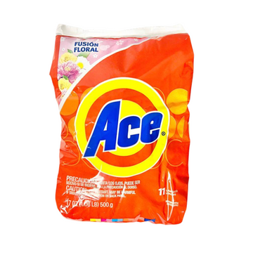 Paquete Ace detergente en polvo aroma floral 500 g