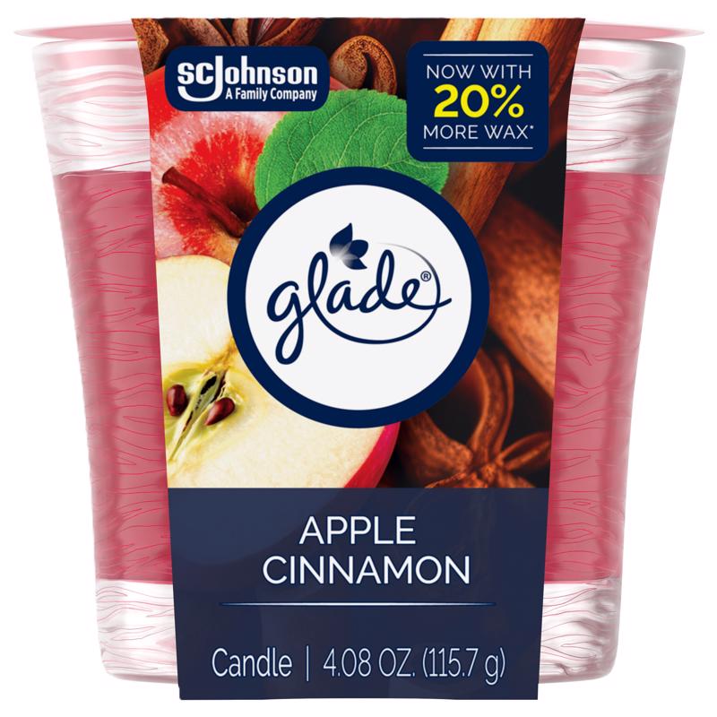 1037659 4.08 oz Apple Cinnamon Scent Air Freshener Candle, Red - Pack of 6 Glade – Farmacia Savia Puerto Rico
