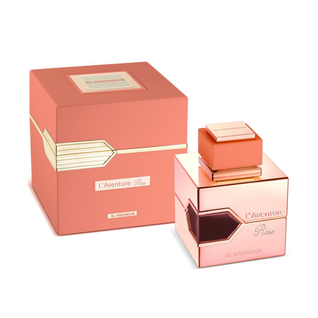 Frasco de Al Haramain L’Aventure Rose Eau de Parfum (3.4 oz) para mujer