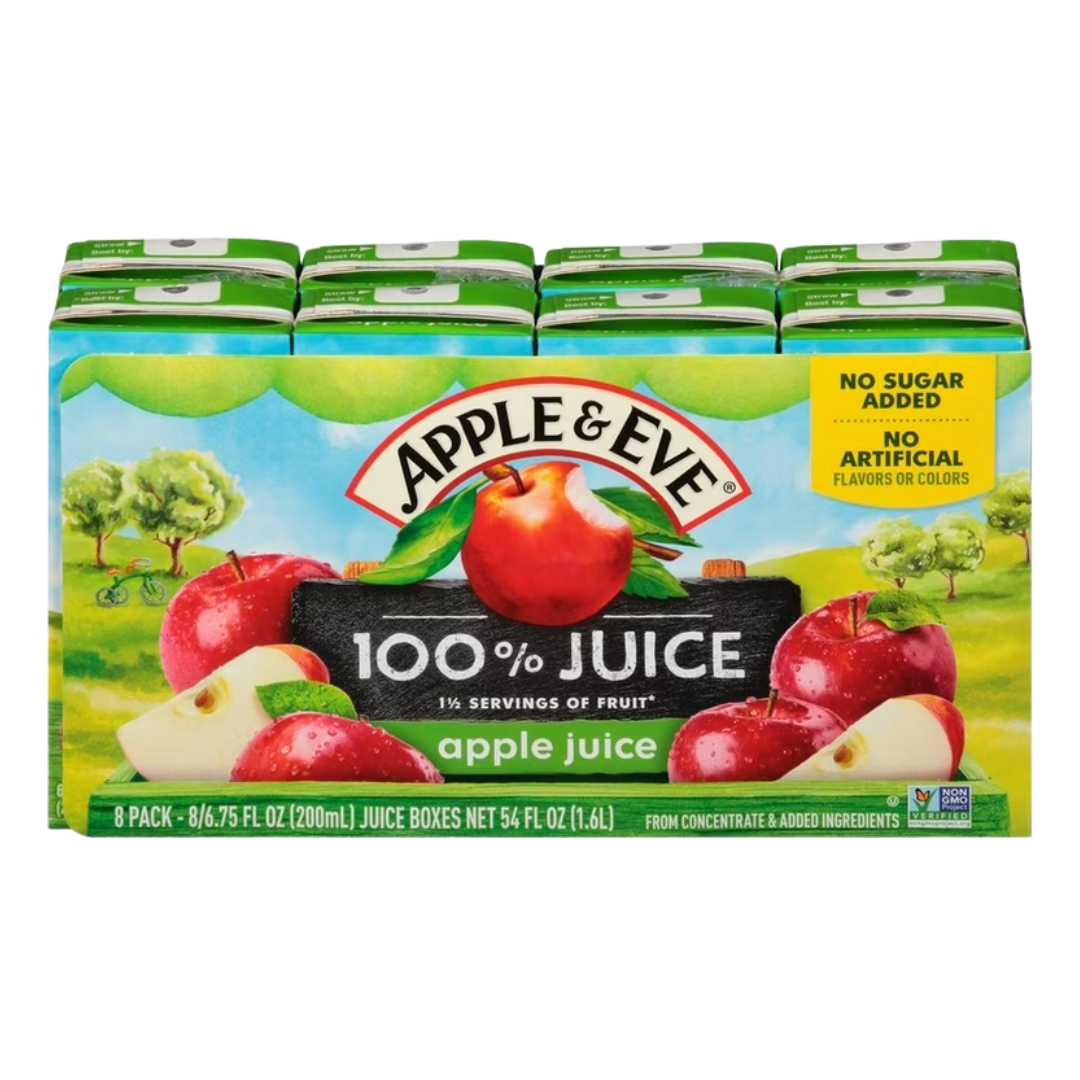 Apple & Eve jugo de manzana 8 pk
