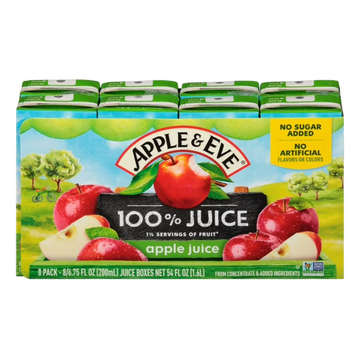 Apple & Eve jugo de manzana 8 pk