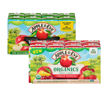 Apple & Eve jugos 8 pk sabores manzana y fruit punch