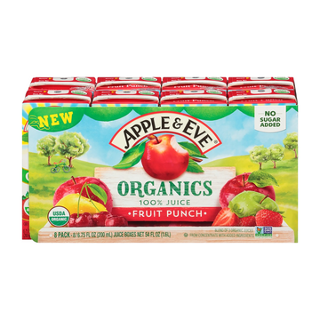 Apple & Eve jugo fruit punch 8 pk