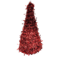 Árbol en Tinsel Rojo Navideño (Large, Medium, Small)
