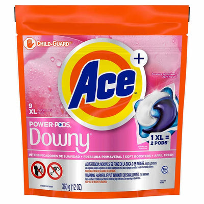 Ace Power Pods con Downy – 9 cápsulas / 14 oz
