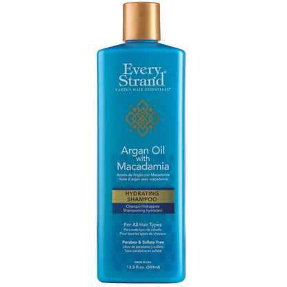 Every Strand Shampoo Hidratante Argan Oil con Macadamia, 13.5 oz