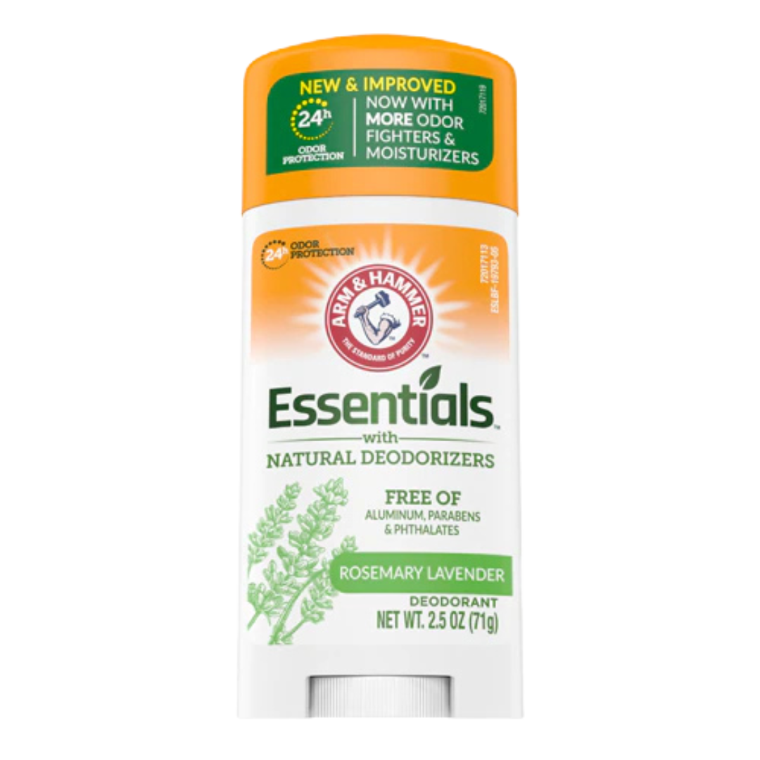 Desodorante Arm & Hammer Essentials Romero Lavanda (2.5 oz) – protección 24 h