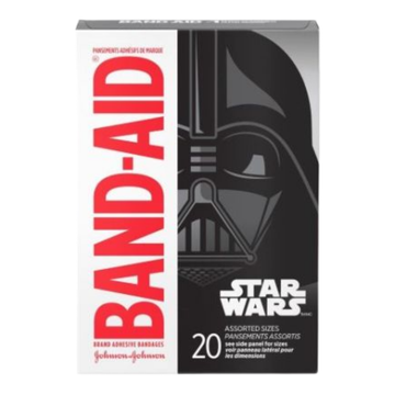 curitas Band-Aid Star Wars para niños 20 ct