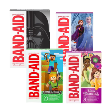 Band-Aid curitas para niños 20 ct diseños Star Wars Minecraft Frozen Disney