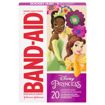 curitas Band-Aid Disney Princess para niños 20 ct
