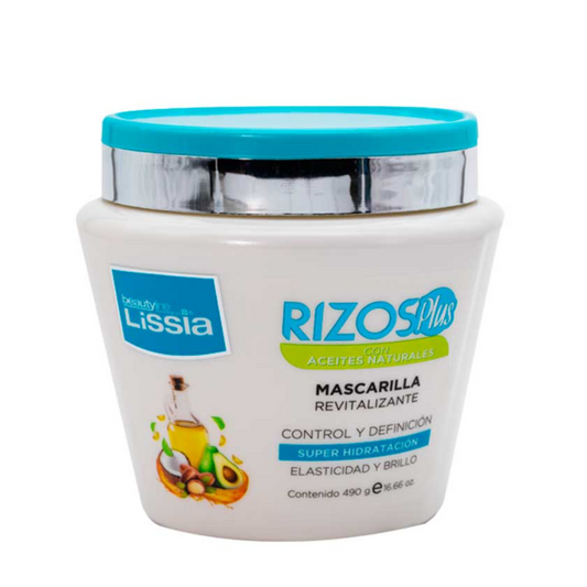 Beauty Line Lissia Rizos Mascarilla 8 oz con aceite de argán para nutrición profunda