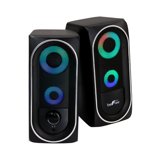 Bocinas gaming Befree “Su Selección”, sonido envolvente y luces RGB