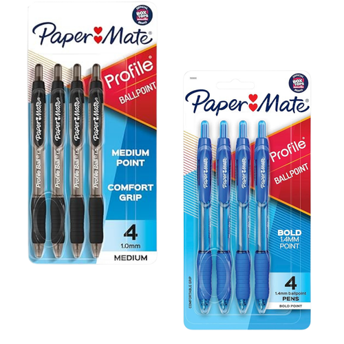 Paper Mate Profile Retractable Pens (4 pack, Medium Point)