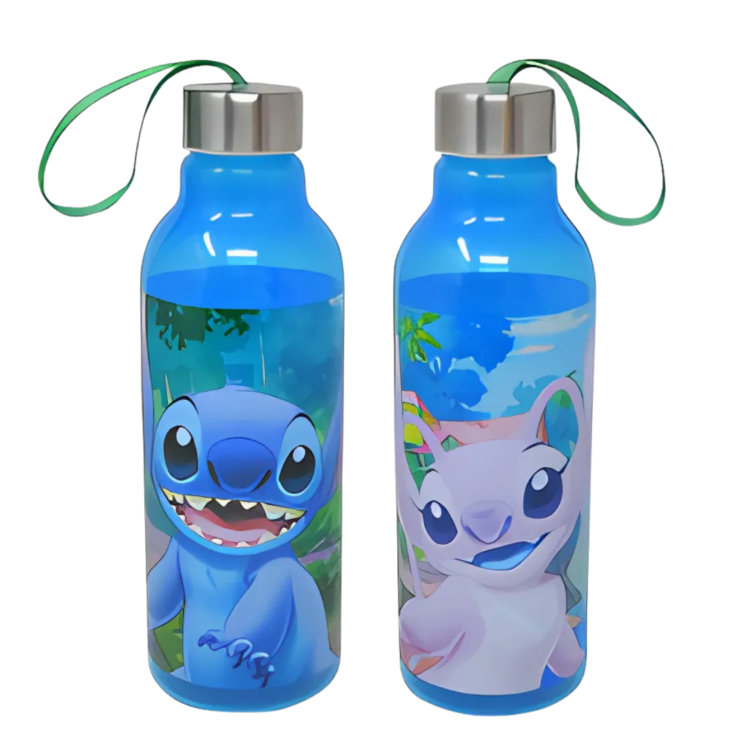Disney Stitch Transparent Water Bottle Set (2 pack)