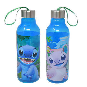Disney Stitch Transparent Water Bottle Set (2 pack)
