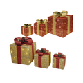 Cajas de Regalo Navideñas con Luces 3 Piezas AA2024-11-0895/0896 | Decoración Navideña de Lujo