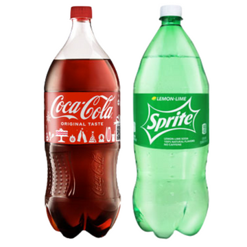 Coca-Cola o Sprite botella 1.75 litros variedad