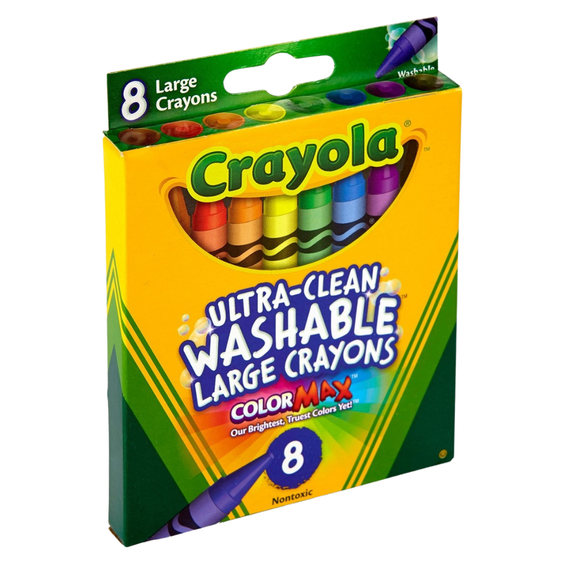 Crayola Ultra-Clean Washable Large Crayons (8 pack)