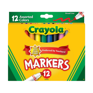 Crayola Broad Tip Markers (12 pack)